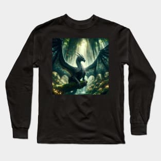 Luminous Sovereign: The Forest Throne Long Sleeve T-Shirt